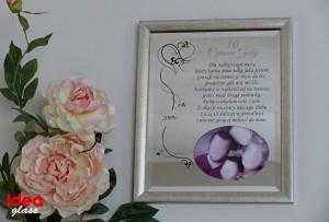 LUSTRO PAMIĄTKOWE 24x30- Rocznica Ślubu