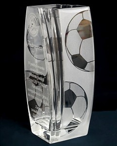 WAZON 3D wys.26 cm- PODZIĘKOWANIE/UZNANIE  Piłka Nożna/klub sportowy