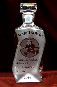 KARAFKA ŁAMANA 0,7 l - Urodziny, Strażak (1)