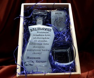 KARAFKA ŁAMANA 0,7 l + 2 szklanki do whisky - PODZIĘKOWANIE DLA ŚWIADKÓW (1)