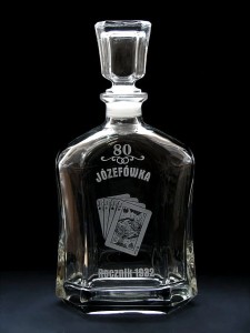 KARAFKA CAPITOL 0,7 l Urodziny KARCIARZ ze zdjęciem! (1)