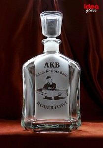 KARAFKA CAPITOL 0,7 l - URODZINY/IMIENINY, PZW/Wędkarz/Ryba, ze zdjęciem!  (1)