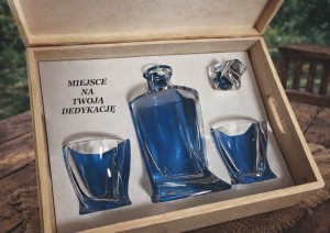 SKRZYNKA 1+2 do zestawu whisky BOHEMIA QUADRO