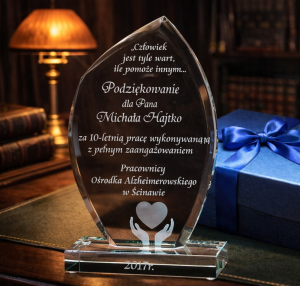 STATUETKA OWAL G010 - Podziękowanie