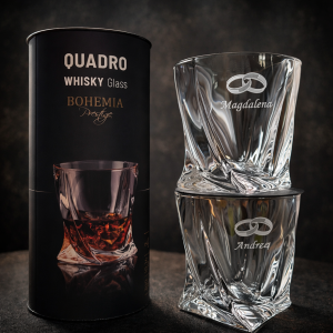 Bohemia SZKLANKI do whisky TUBA zestaw 2 szt. - ŚLUB