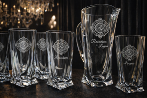 Bohemia DZBANEK + 6 szklanek - ŚLUB