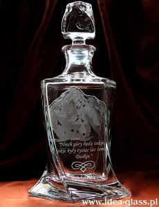 Bohemia KARAFKA QUADRO 0,85 l - Miłośnik Gór/Góry