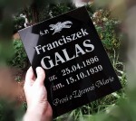 TABLICA NAGROBNA do wymiaru 30x30cm- CZARNA