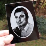 SZKLANE ZDJĘCIE NA POMNIK wys.10-12 cm NAGROBNE