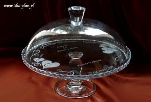 PATERA Z KLOSZEM na ciasto/tort -ROCZNICA ŚLUBU