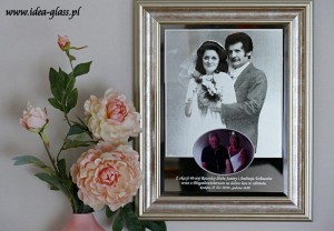 LUSTRO PAMIĄTKOWE 30x40- Rocznica Ślubu ze zdjęciem!